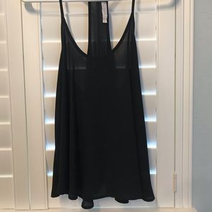 Lush black sleeveless top